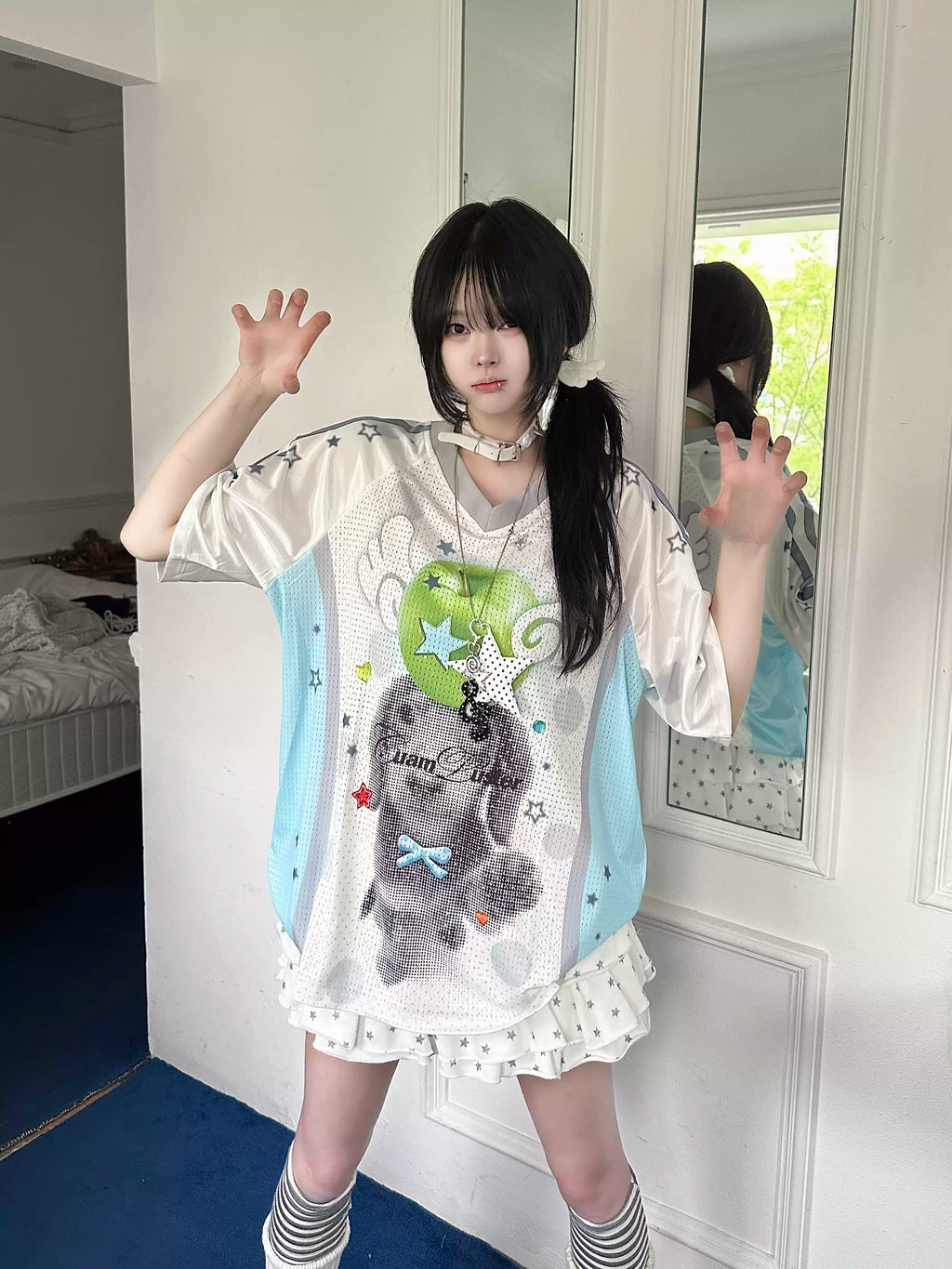 Women's Y2K Cute Graphic Vintage Jersey T-Shirt – Retro Short Sleeve Summer Designer Tee