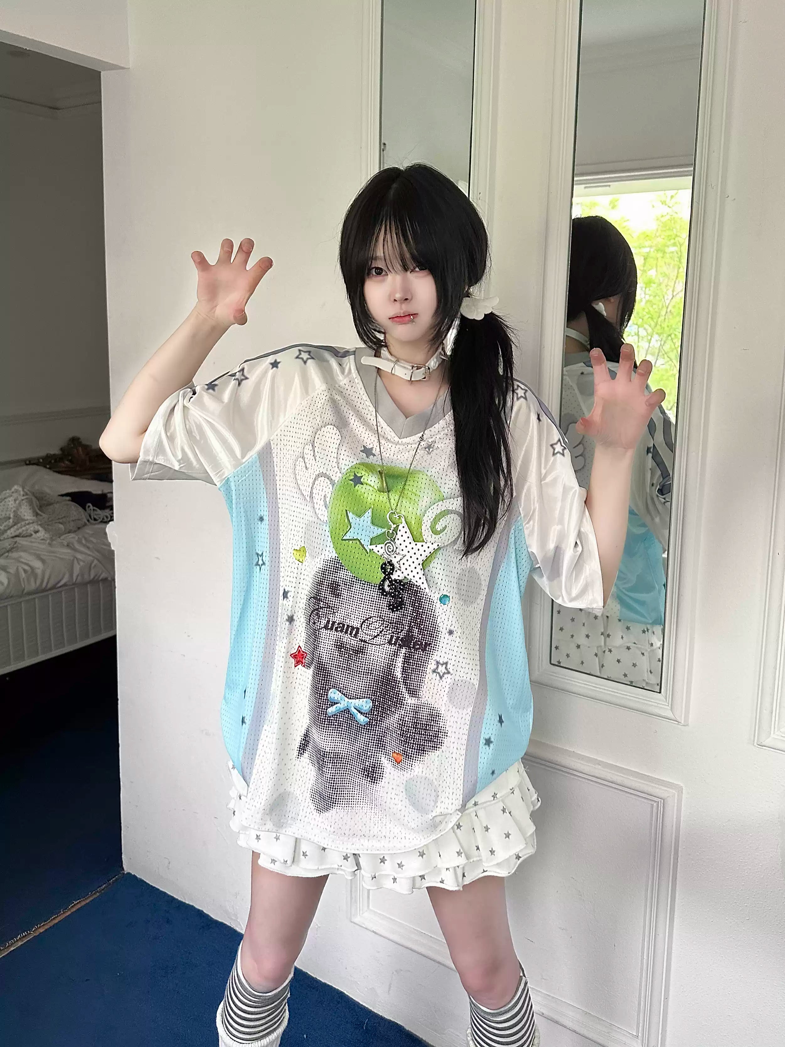 Women's Y2K Cute Graphic Vintage Jersey T-Shirt – Retro Short Sleeve Summer Designer Tee